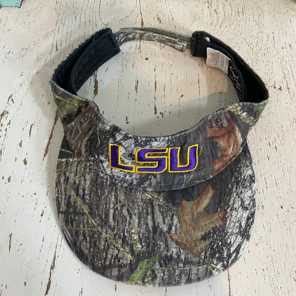 LSU Tigers Embroidered Camo Visor Captivating Headwear Adjustable Camouflage Hat